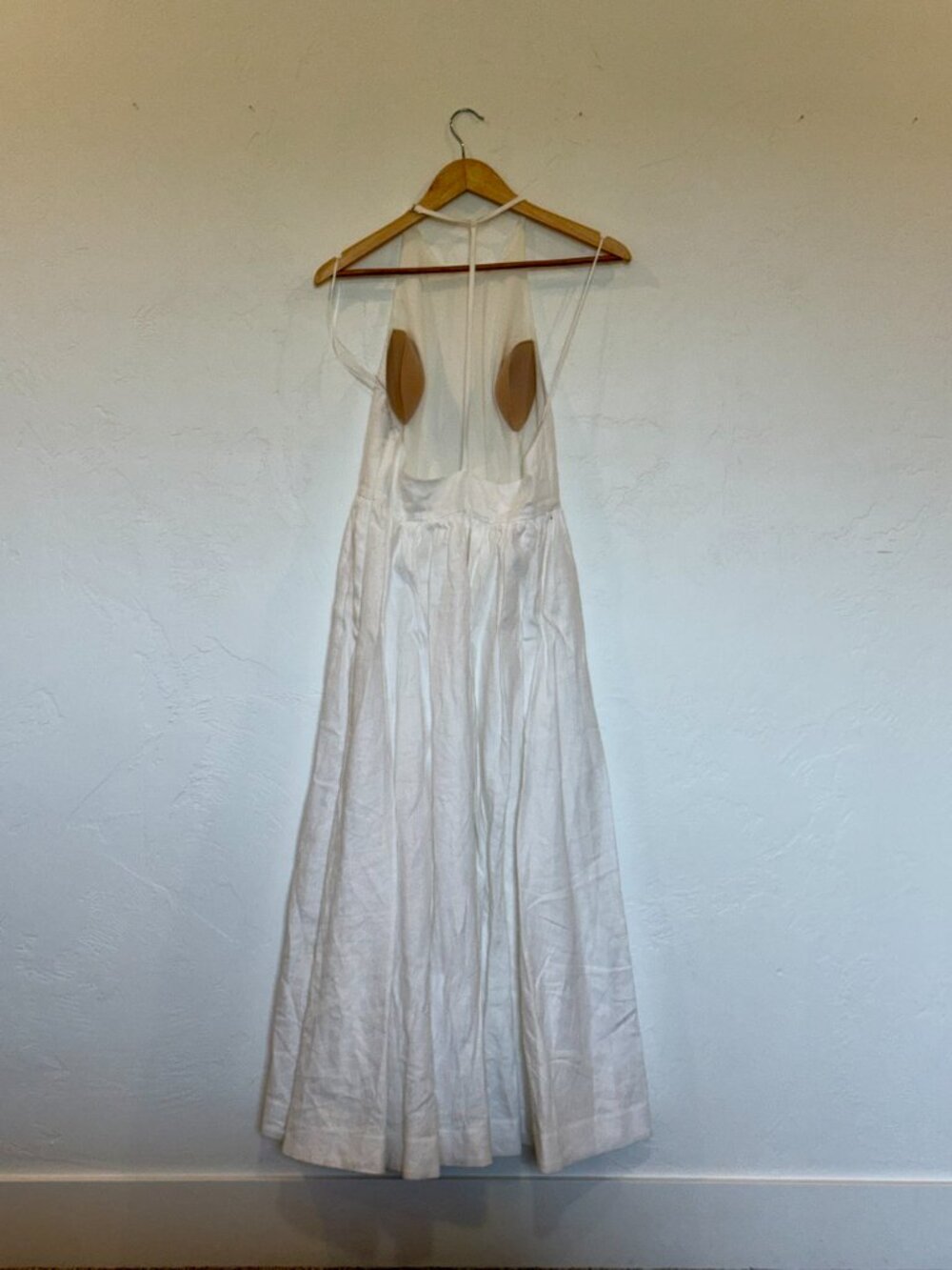Reformation Percy Linen Dress Ivory - Size 6 - Picture 4 of 8